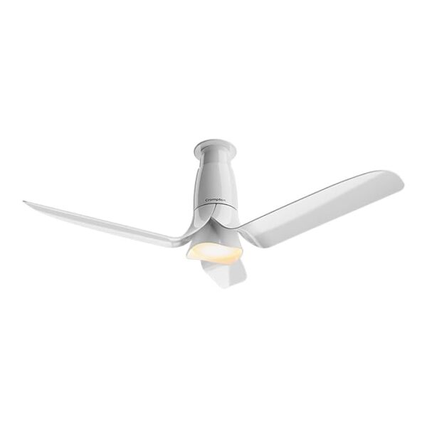 Crompton Silent Pro Blossom Premium design, Silent fan With Smart iOT Features, Remote Control And BLDC Motor (Glossy White)