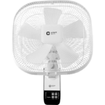 Orient Electric Stylus 400mm Wall Fan with Remote – High Speed, 5 Blades, White