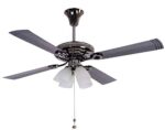 USHA Fontana Lotus 1230 mm Ceiling Fan with Decorative Lights (Black Chrome) - Image 2